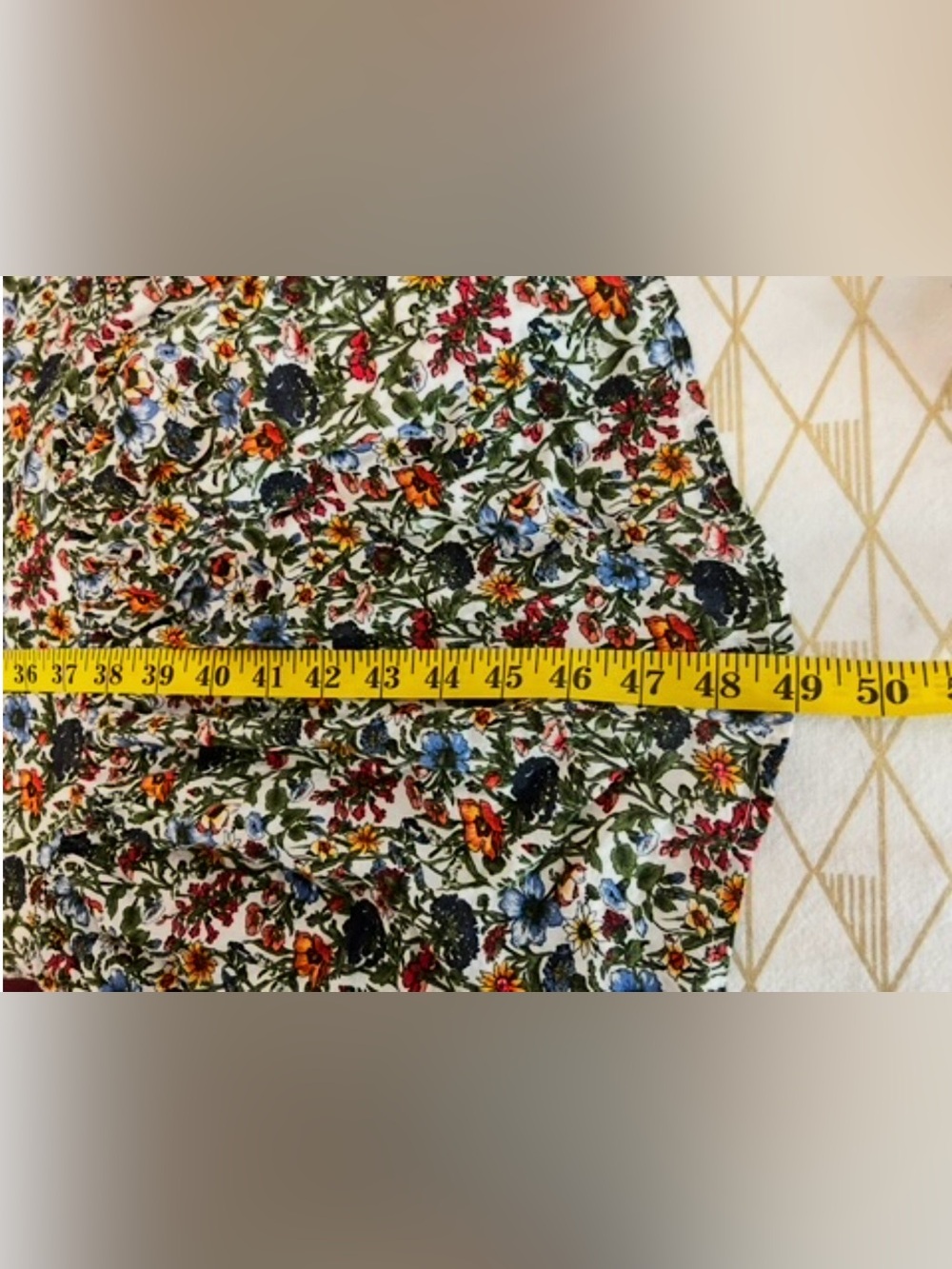 NATURAL LIFE Nina Cotton Blend Floral Maxi Dress Size L - Picture 10 of 11